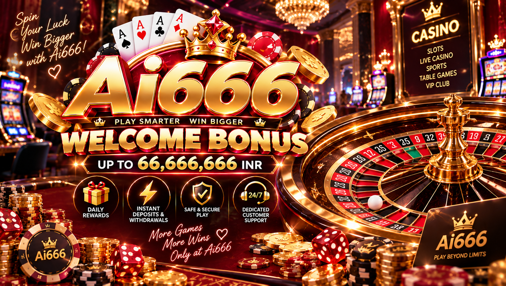 Ai666 Game homepage promotional banner placeholder